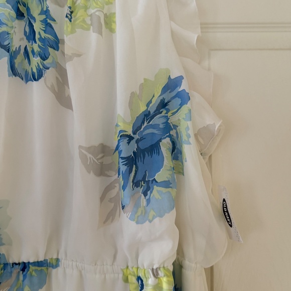 Old Navy White Floral Maxi Dress with Ruffle Sleeves. Size XL NWT - Picture 9 of 15